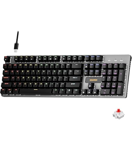 Amazon | E-YOOSO Z-14 有線メカニカルゲーミングキーボード ホット